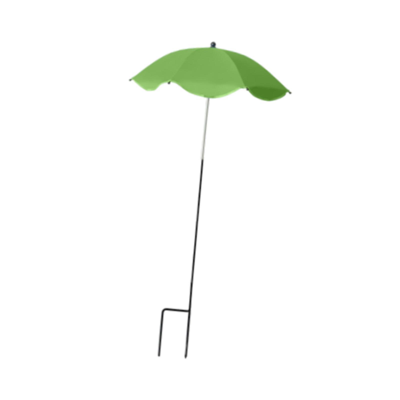 Ioensy - Sombrilla Para Plantas De Exterior Con Flores, Para Jardín, Color Verde