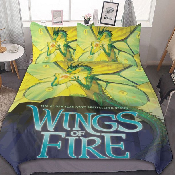 Dragon Wings Of Fire 3-Piece Bedding Set Duvet Cover Set Soft Warm And Comfortable Soft Bed Set for Bedroom
