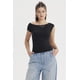 thumbnail image 1 of Polera Mujer Cuello Asimétrico Negro, 1 of 4