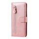 thumbnail image 2 of Funda tipo cartera para Samsung Galaxy A04E 4G con bolsillo con cremallera y ranuras para tarjetas – Función de soporte Rosa, 2 of 6