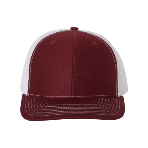 R Richardson - Gorra Richardson Snapback Trucker Cardinal/Poliéster Blanco