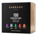 thumbnail image 1 of Cápsulas de espresso Carraro Variety Pack de 100 compatibles con Nespresso, 1 of 8