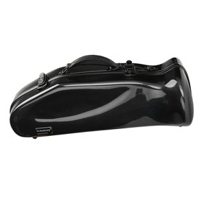 Magideal - Estuche Para Trompeta Caja De Instrumentos Musicales Desmontable Estuche De Fibra De Carbono Estuche Portátil A Prueba De Golpes Estuche Para Trompeta , Negro
