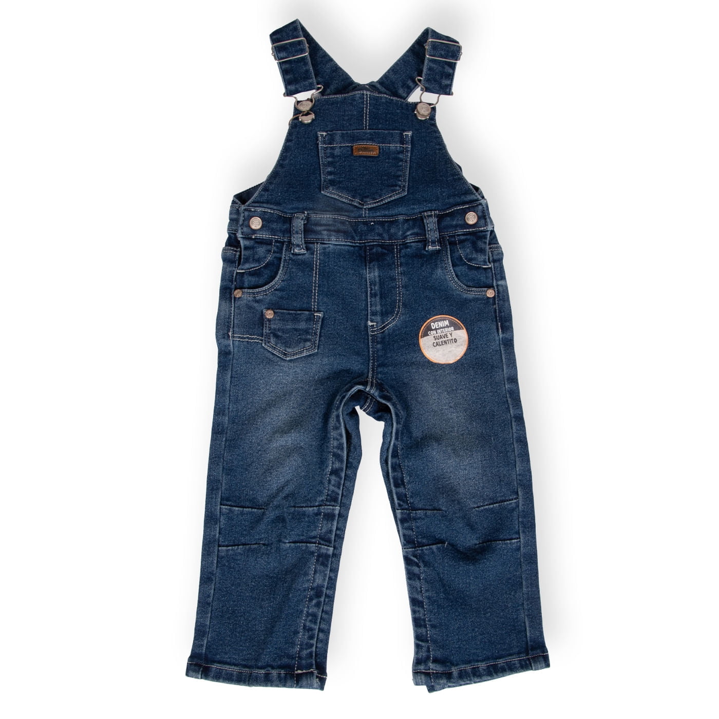 Jardinera Unisex Denim Pillin