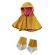 thumbnail image 3 of Tapa De Trabajo De Equipo De Protección De Soldadura De Cuero De Vaca L + 1 Par De Fundas Para Zapatos, 3 of 7