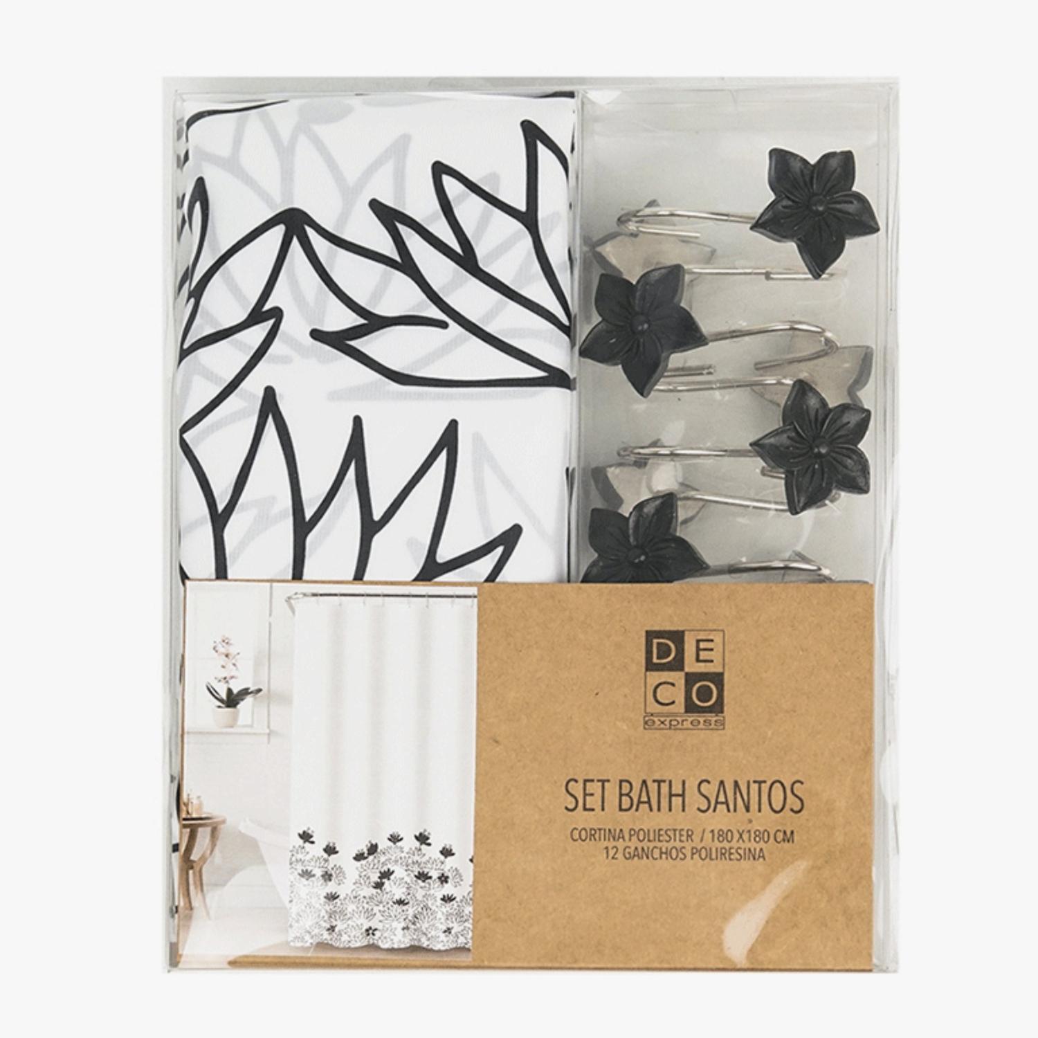 Decoexpress - Cortina De Poliester + Ganchos