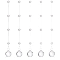 Uxcell - Cadena Guirnalda Acrílico Claro 0.6M