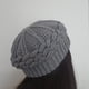 thumbnail image 2 of Boina Patagonica a Crochet Gris, 2 of 2