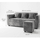 thumbnail image 3 of Nuvo + 1 Pouf Gris, 3 of 3