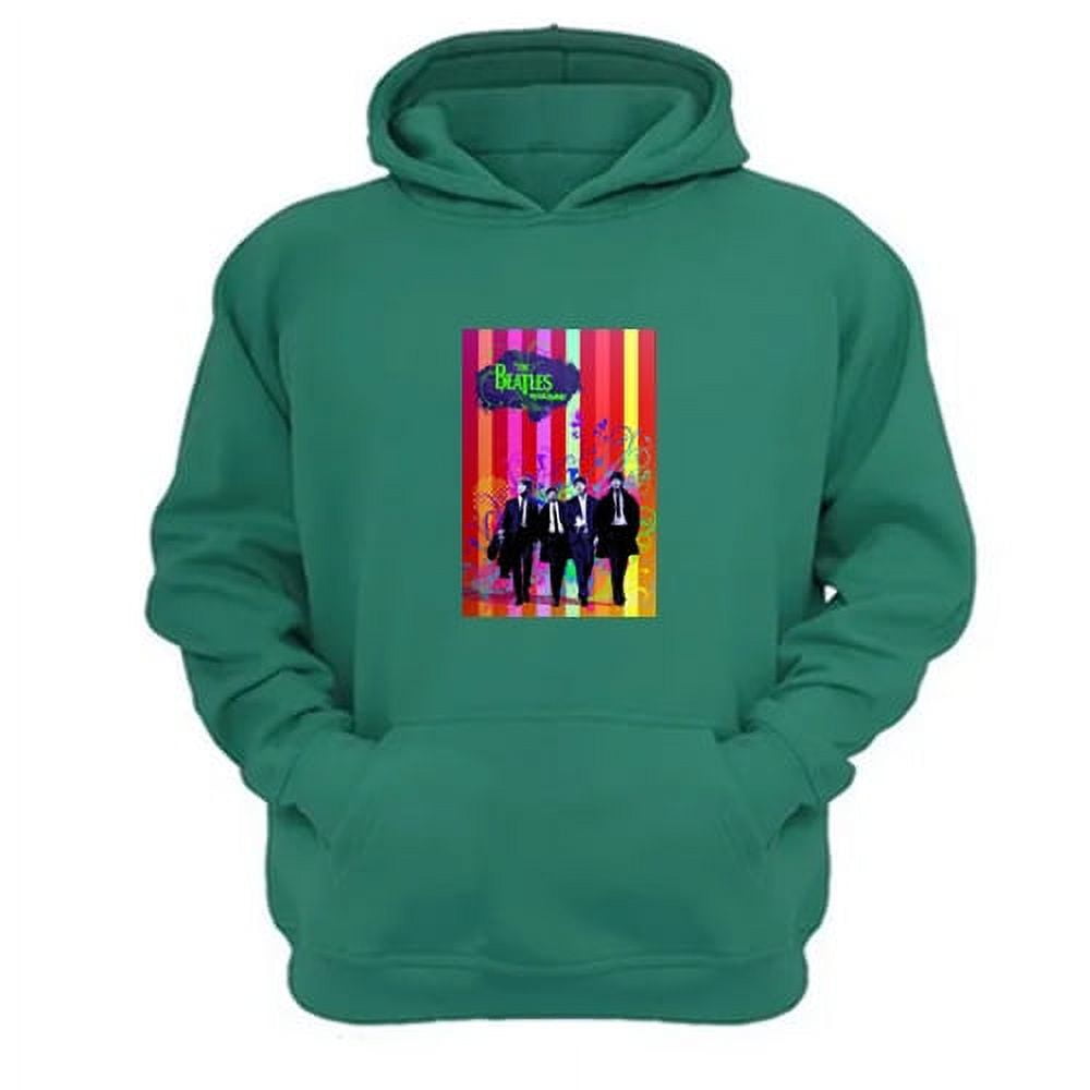 Genérico - Polerón Canguro The Beatles Verde Aguamarina Talla L Unisex