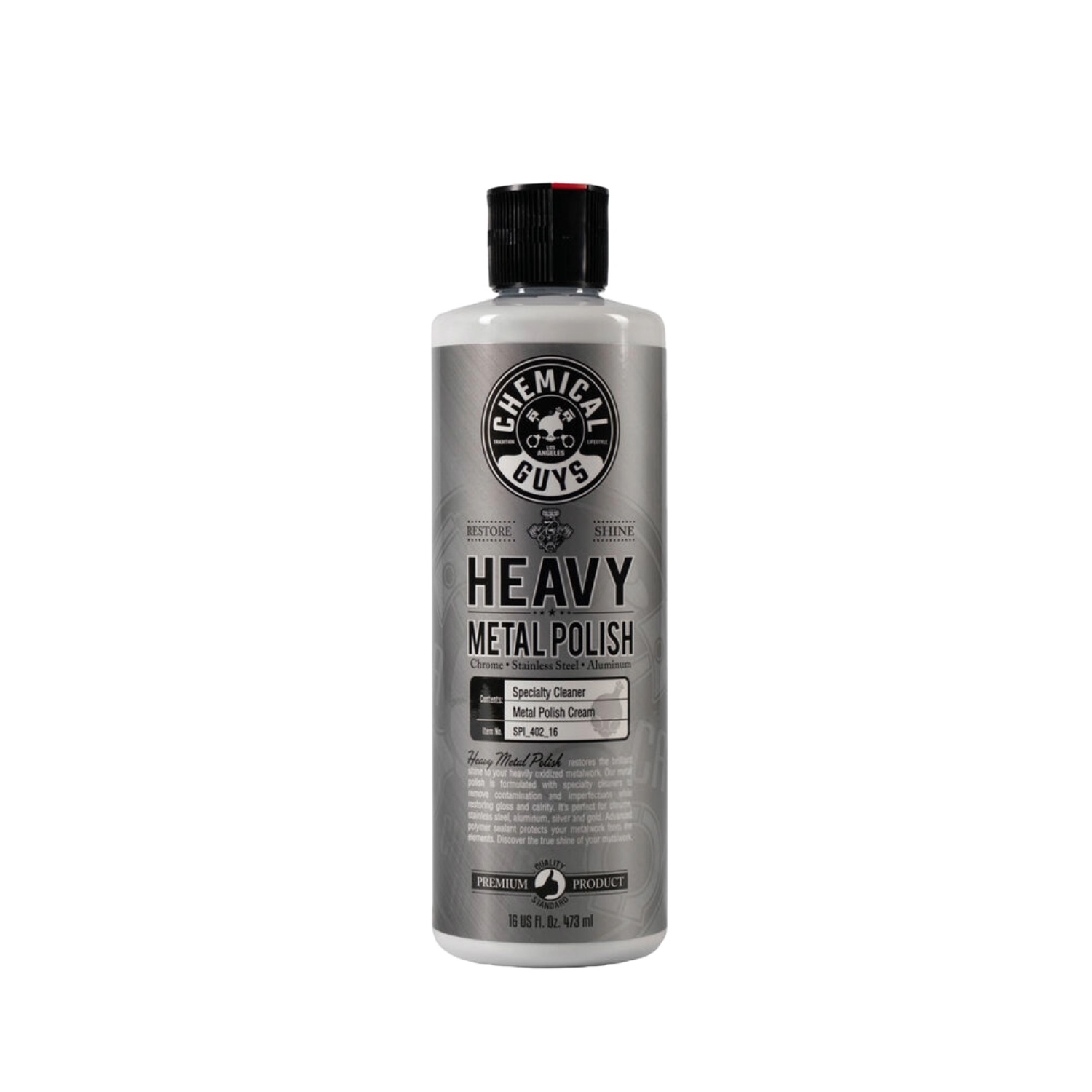 Chemical Guys - Pulimento Y Renovador De Metales Heavy Metal Polish (473 Ml)