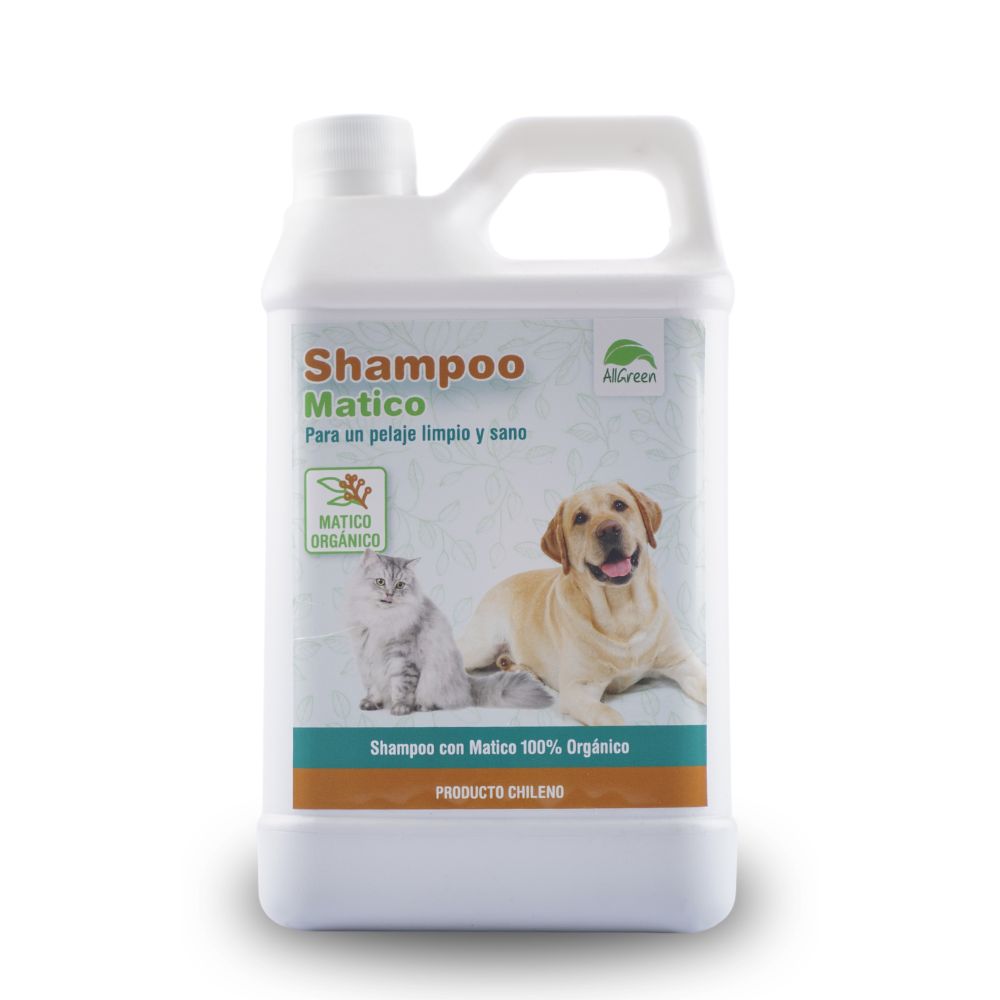 Allgreen Mascotas - Shampoo De Matico Orgánico 1 Litro