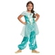 thumbnail image 1 of Disfraz clásico de princesa Jasmine de Disney, tamaño pequeño, color verde azulado, 1 of 5