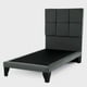 thumbnail image 5 of Cama Europea Valencia P + Respaldo Atenas 1.5 PL Felpa Negro, 5 of 6
