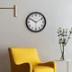 thumbnail image 5 of Reloj Pared 22 cm Negro Circular Plastico, 5 of 5
