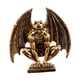thumbnail image 2 of Estatua De ángel Demonio, Figura De Resina Dorada Para Gabinete, Centro De Mesa Interior, 2 of 5