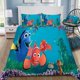 thumbnail image 1 of Disney Finding Nemo Quilt Duvet Cover Set Home Textiles Bedclothes3-Piece Bedding Set, 1 of 5