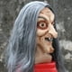 thumbnail image 2 of Máscara de bruja de Halloween de látex con cara de anciano aterrador con peluca, 2 of 3