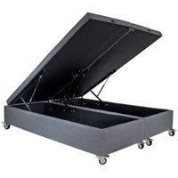 Bloccare - Base De Cama Baúl King Dividida Largo 200 Cm Con Rueda Deluxe