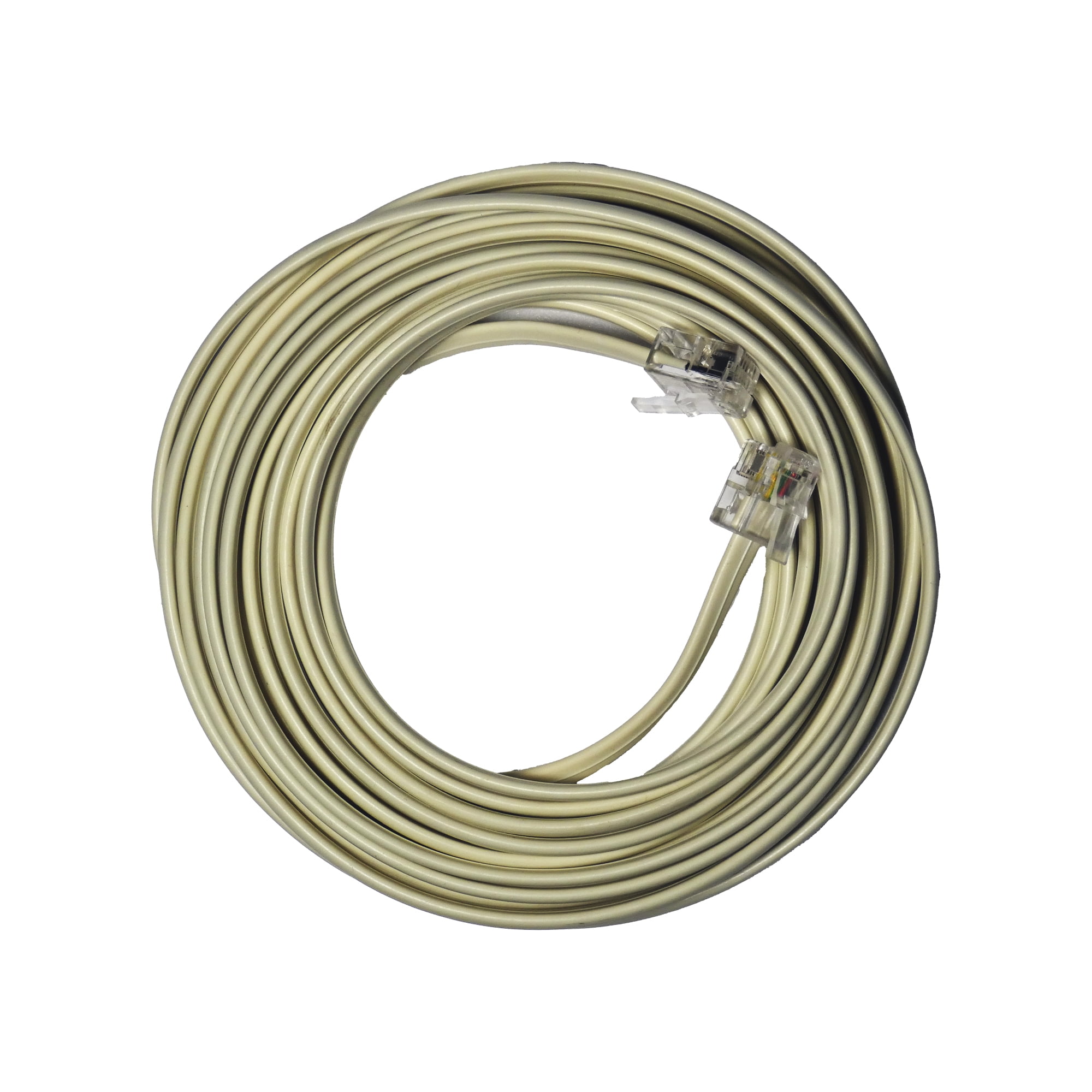 Cable Extensión De Teléfono Marfil 5 Mts Macrotel