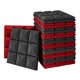 thumbnail image 1 of 12x 30x30cm Paneles De Espuma Para Insonorización Acústica Almohadillas Para Azulejos De Espuma Negra Y Roja, 1 of 5