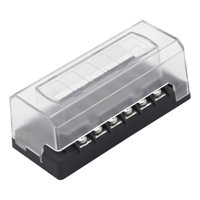 Ioensy - Caja De Bloque De Fusibles De Hoja De 6 Vías Con Indicador Led Apto Para Yacht Boat Auto