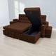 thumbnail image 2 of Sofa cama en L con Baul Color Café, 2 of 2