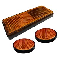 Ioensy - 3 Reflectores Nocturnos Para Camión, Fáciles De Usar, Para Mochilas De Moto Y Scooter, Color Amarillo