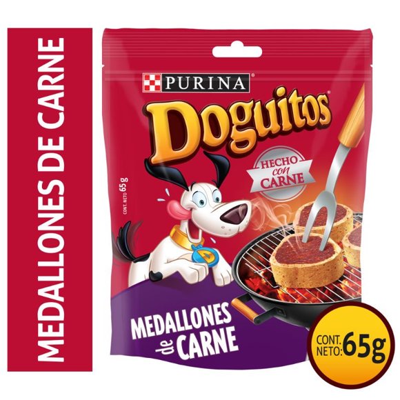 Snack Perro Adulto Doguitos Medallones de Carne Bolsa, 65 g