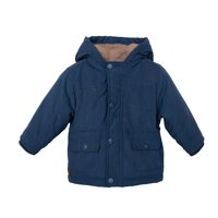 Pillin - Chaqueta Bebé Niño Forrada Con Gorro Azul Marino
