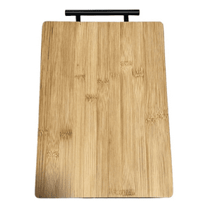 Genérico - Tabla Para Picar De Bambú Madera Rectangular Con Asa Mediana