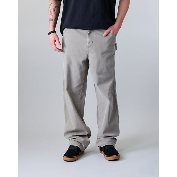 Pantalón Carpintero Hombre Twill procesado Beige XV4760 Polemic