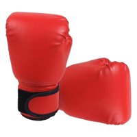 Magideal - Guantes De Boxeo Para Niños Y Adultos, Guantes De Entrenamiento De Boxeo Para Niños Y Jóvenes Profesionales, Guantes De Material Cuero Pu Transpirables De Rojo Adulto