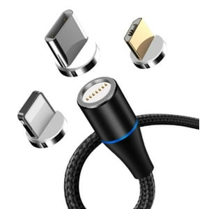 Irm - Cable Magnético Usb 3 En 1 Premium 1 Metro Carga Rapida 2.4A