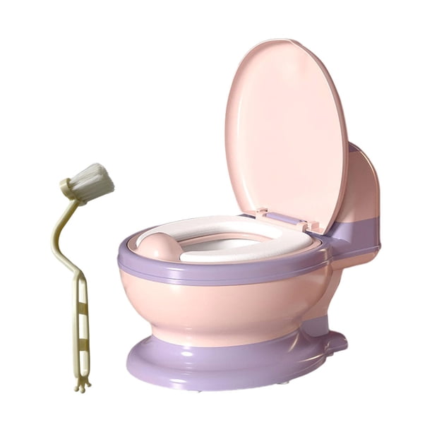 Orinal De Entrenamiento Para Ir Al Baño Tamaño Compacto Orinal Antideslizante Asiento Para Bebés De 0 A 7 Años Anillo De Asiento De PVC Rosa