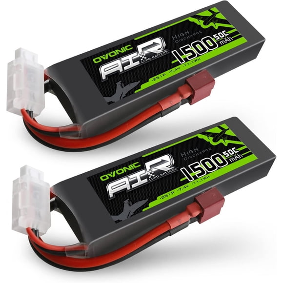 Batería Lipo Ovonic 2S 1500mAh 7.4V 50C Soft Case DeansT