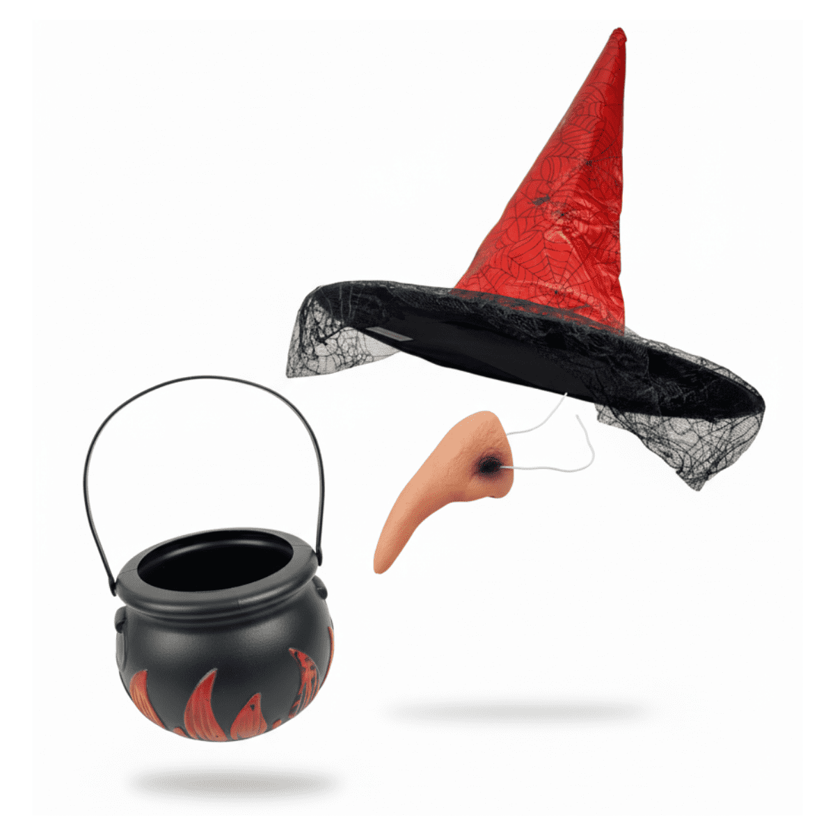 Genérico - Set Accesorios Hechicera Bruja Maga Sombrero Halloween 2025