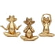 thumbnail image 1 of Figuras De Rana Dorada Xusx111 Decoración De Yoga 3.7" Juego De 3, 1 of 3