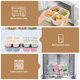thumbnail image 4 of Lonchera Bento Luriseminger, paquete de 4 con 4 compartimentos, 4 of 7