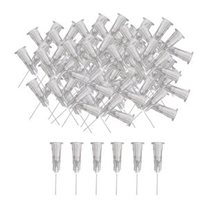 Bothyi - 100 Pines Dispensadores Industriales De Punta Roma Con Cierre Luer Para Líquido Gris