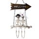 thumbnail image 3 of Pareja De Calaveras De Esqueleto De Halloween Oscilante En Decoración De Utilería Navideña Oscilante, 3 of 3