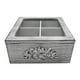 thumbnail image 5 of Caja De Te Porta Te Caja Para El Te Gris 4 Divisiones, 5 of 8