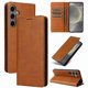 thumbnail image 1 of Funda Cartera para Samsung Galaxy S25 con Ranuras Tarjetas y Soporte - Protección Completa Marrón, 1 of 5