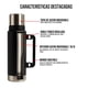 thumbnail image 4 of Termo De Acero Inoxidable 1.3 Litros + Mate 236ml Con Bombilla Color Blanco, 4 of 6