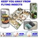 thumbnail image 5 of Trampa para moscas de la fruta con 5 recargas, luz para moscas, enchufe para interiores, mata moscas de la fruta, mata plantas de interior, basura de cocina, trampa para insectos voladores, polillas y, 5 of 7