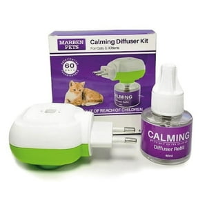 Mpets - Marben Difusor Calmante Gato + Recarga 48Ml, 30 Dias