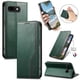thumbnail image 4 of Funda tipo cartera para Google Pixel 9A de piel con cierre magnético, ranuras para tarjetas y correa para la muñeca Verde, 4 of 6
