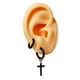 thumbnail image 2 of Pack De Aros Argollas Doble Uso Negras Cruz Piercing Oreja, 2 of 5