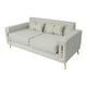 thumbnail image 1 of Sofa Paris Tres Cuerpos Blanco Velvet, 1 of 3