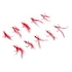 thumbnail image 3 of Ganchos triples agudos de la pesca del acero inoxidable 10pcs con la pluma 06, 3 of 5